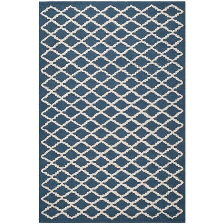 Safavieh Cambridge Hand Tufted Runner Rug- Navy - Ivory- 2 ft. 6 in. x 6 ft. CAM137G-26
